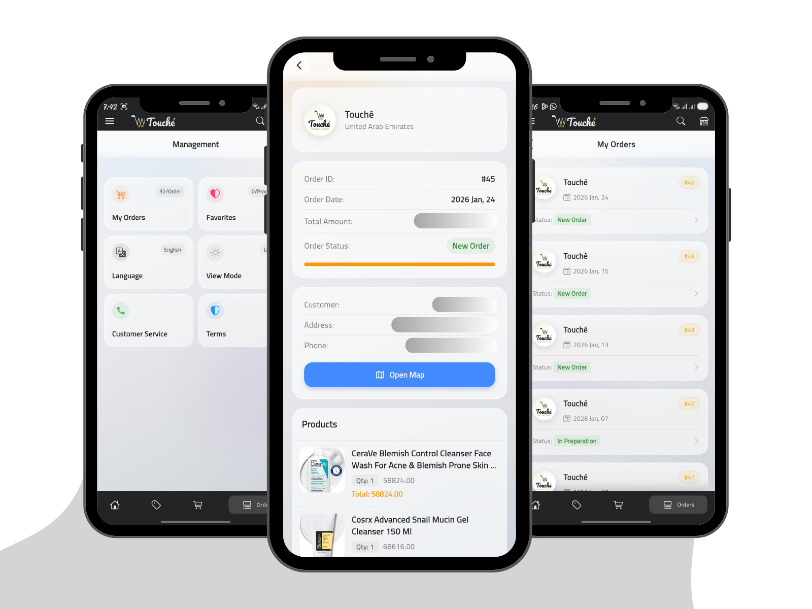 Touché Mobile App – Client Side