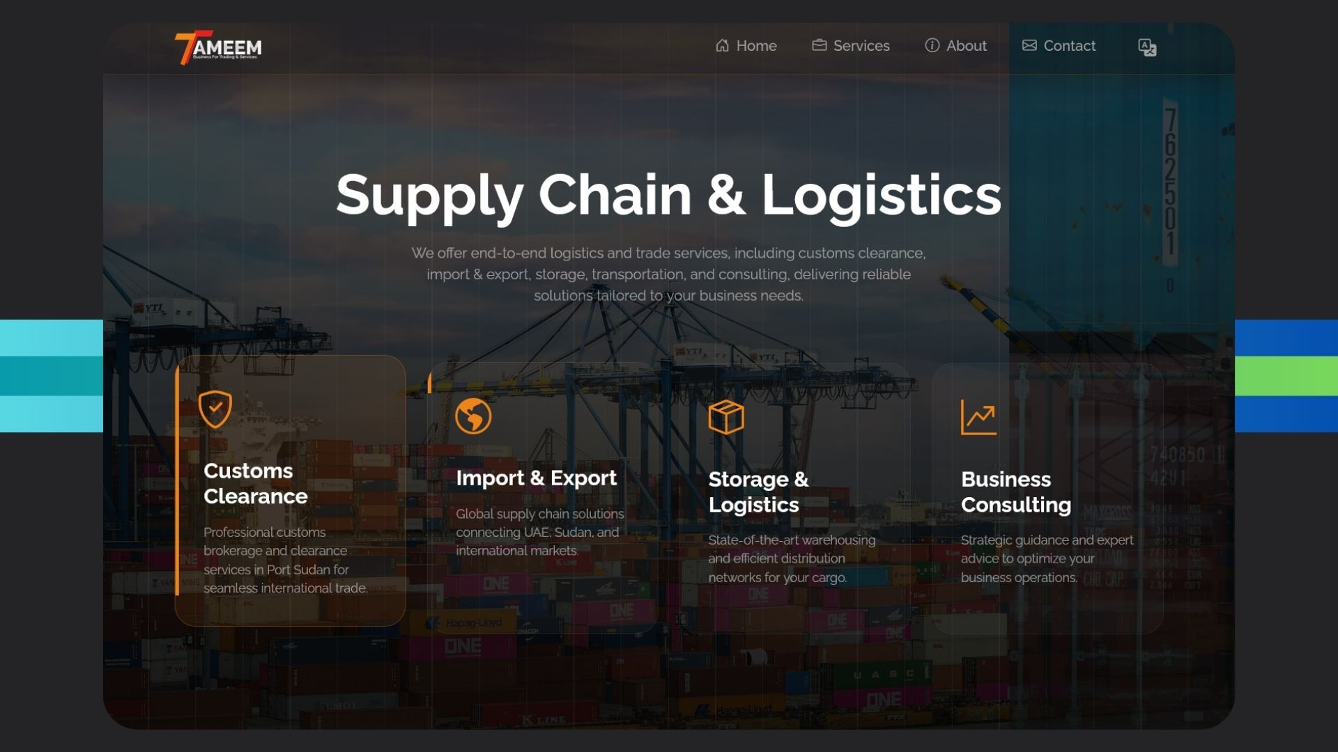 Tameem Business Website Redesign | Modern Web & UI/UX Experience